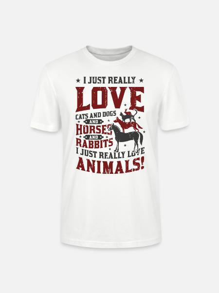 Katzen,Hunde,Pferde,Kaninchen - Tierliebhaber - Stanley/Stella Unisex Bio-T-Shirt CRAFTER - Weiß