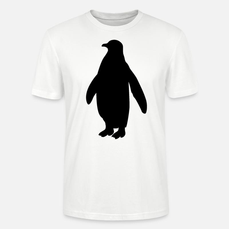 Pinguin Seevogel Meeresvogel Vogel Geschenk - Stanley/Stella Unisex Bio-T-Shirt CRAFTER - Weiß