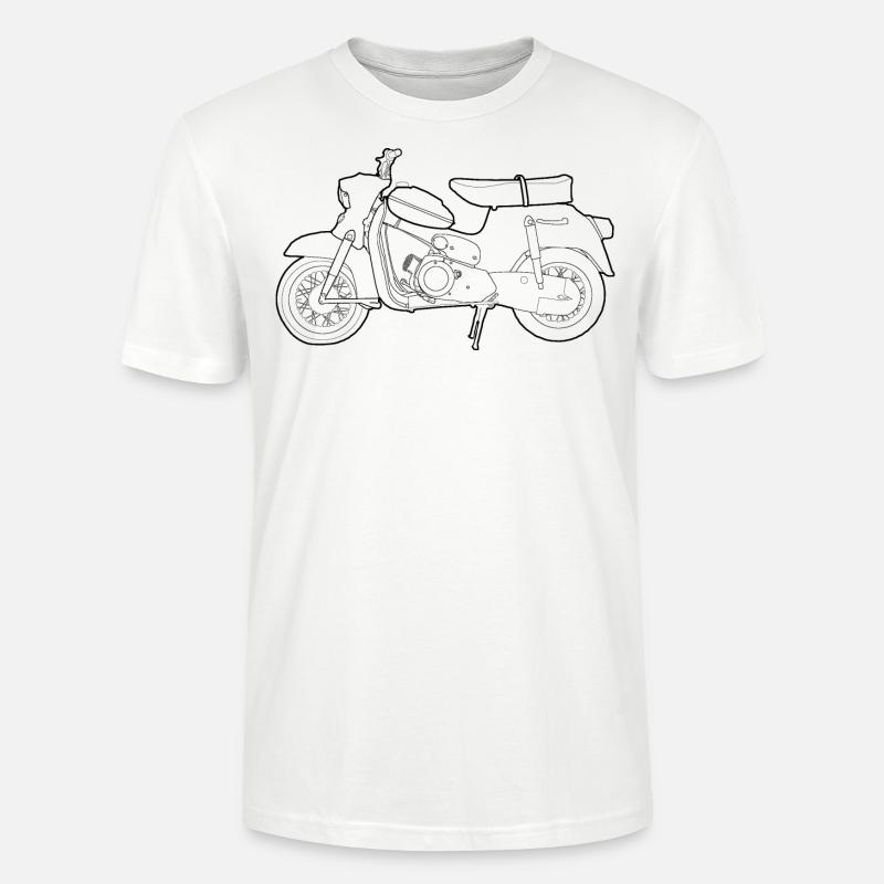 DS50 / Schwalbenfahrer / Ostalgie / Mofa Oldtimer - Stanley/Stella Unisex Bio-T-Shirt CRAFTER - Weiß