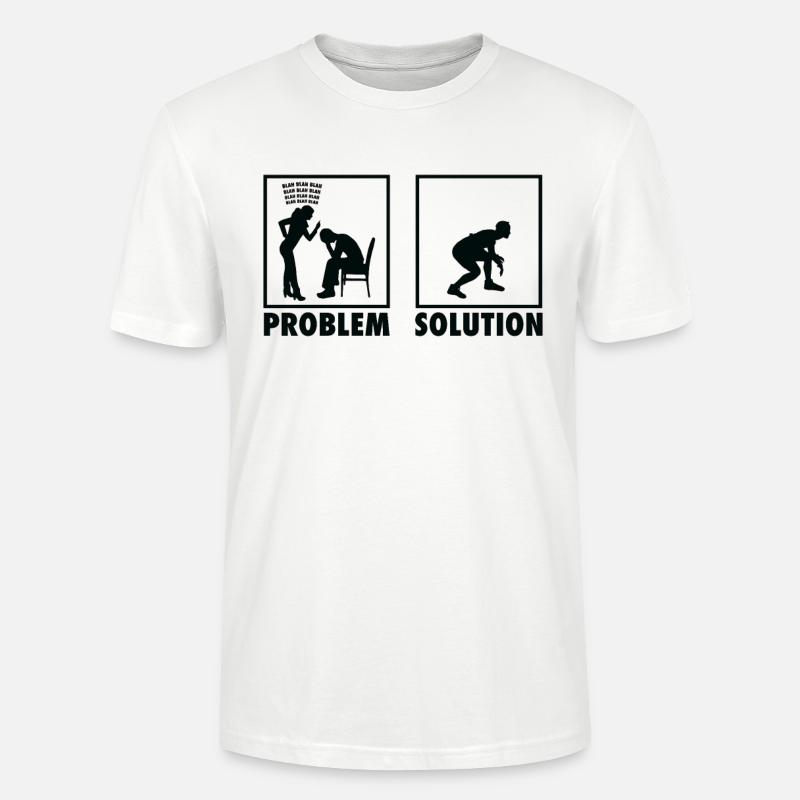 Wrestling Wrestlers Statement Problem Solution. - T-shirt bio CRAFTER Stanley Stella Unisexe - blanc