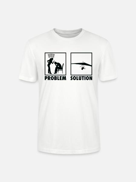 Paragliding Paragliders Statement Problem - Stanley/Stella CRAFTER Unisex Organic T-Shirt - white