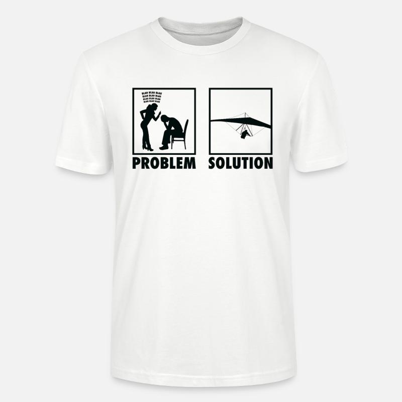 Paragliding Paragliders Statement Problem - Stanley/Stella Unisex Bio-T-Shirt CRAFTER - Weiß