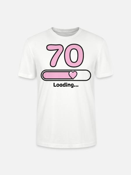 70 ans - T-shirt bio CRAFTER Stanley Stella Unisexe - blanc