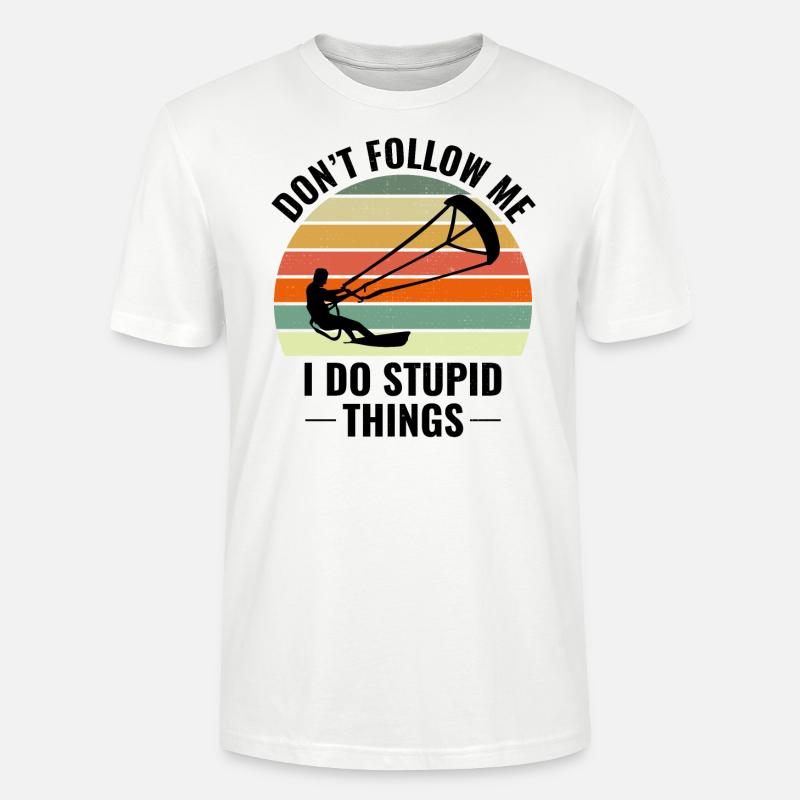 Kitesurf Kiteboard Kiteboarder Kitesurf - T-shirt bio CRAFTER Stanley Stella Unisexe - blanc
