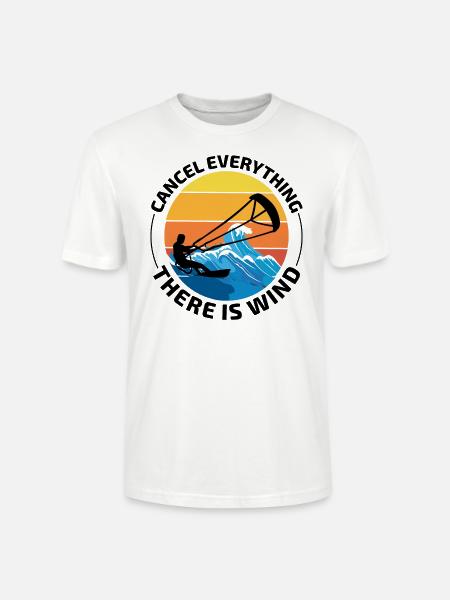 Kitesurfing Kiteboarding Kiteboarder Kitesurf - Stanley/Stella CRAFTER Unisex Organic T-Shirt - white