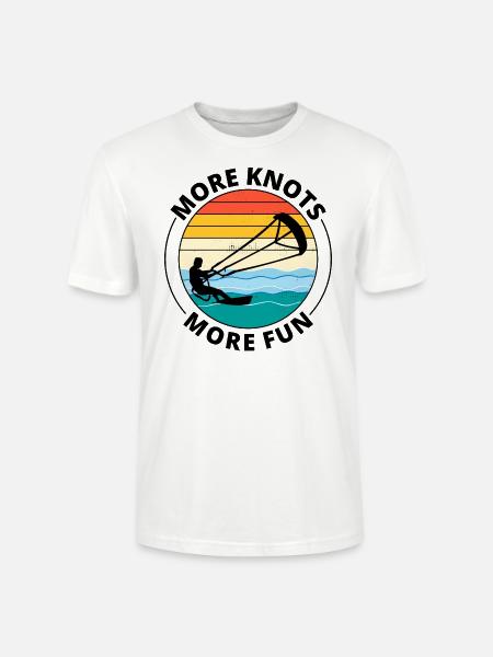 Kitesurfing Kitesurf Kiteboarding Kiteboard - Stanley/Stella CRAFTER Unisex Organic T-Shirt - white