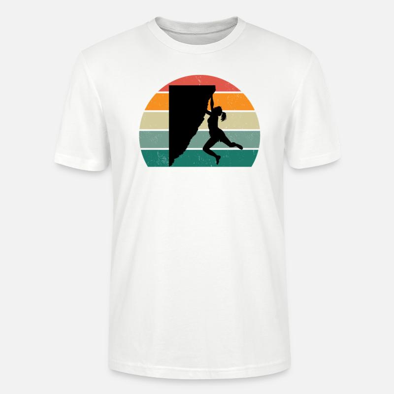 Grimpeur Grimpeur Bloc Escalade - T-shirt bio CRAFTER Stanley Stella Unisexe - blanc