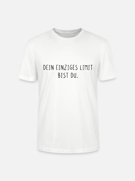 Dein einziges Limit bist du - Stanley/Stella Unisex Bio-T-Shirt CRAFTER - Weiß