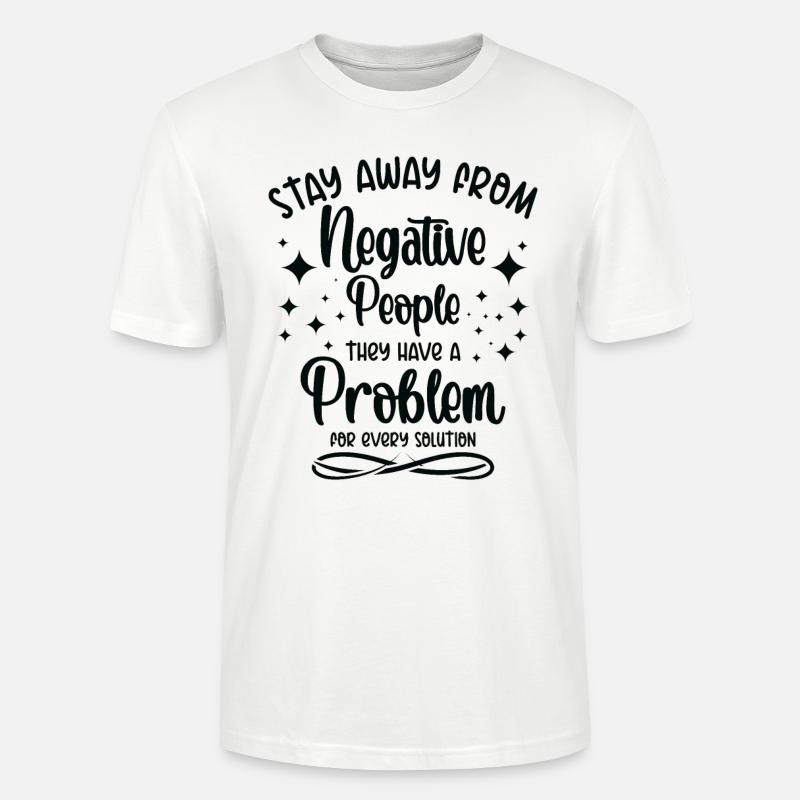 Problem Solution Critical Thinkers Positive - Stanley/Stella CRAFTER Unisex Organic T-Shirt - white