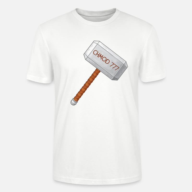 Linux Admin Chmod - Stanley/Stella Unisex Bio-T-Shirt CRAFTER - Weiß