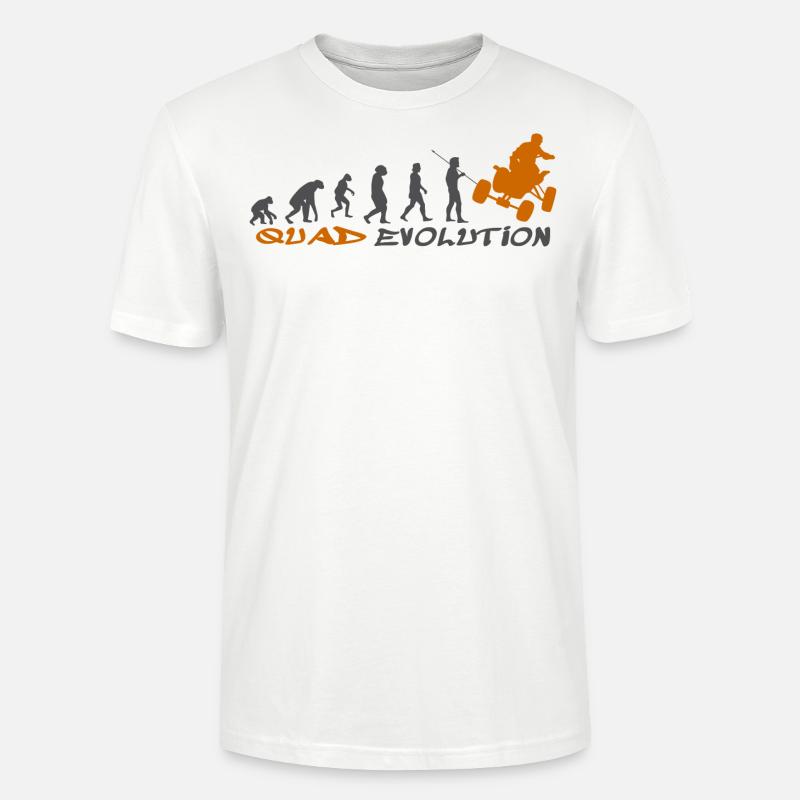 Quad evolution - Stanley/Stella CRAFTER Unisex Organic T-Shirt - white