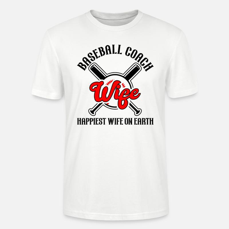 Baseball-Trainerin Ehefrau Berufstätige Mutter - Stanley/Stella Unisex Bio-T-Shirt CRAFTER - Weiß