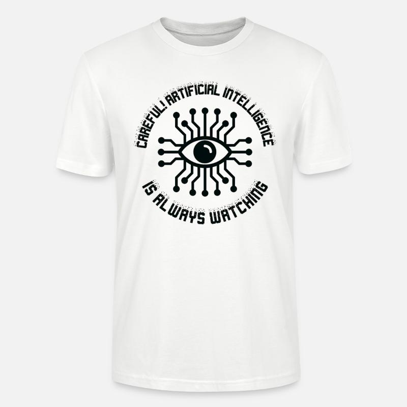 Programmation d’intelligence artificielle - T-shirt bio CRAFTER Stanley Stella Unisexe - blanc