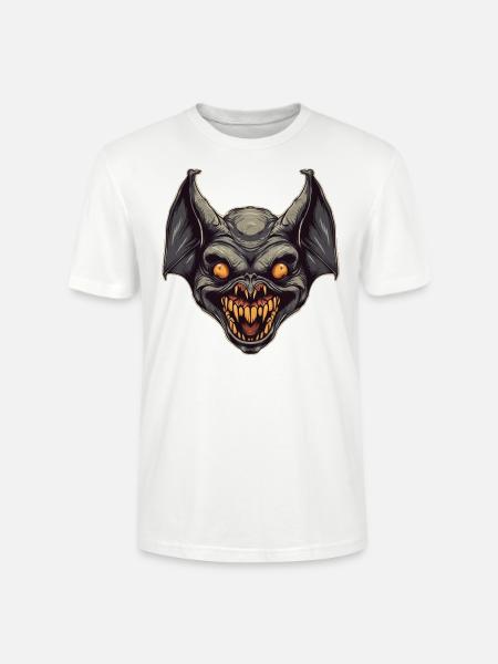 Fledermaus - Stanley/Stella Unisex Bio-T-Shirt CRAFTER - Weiß