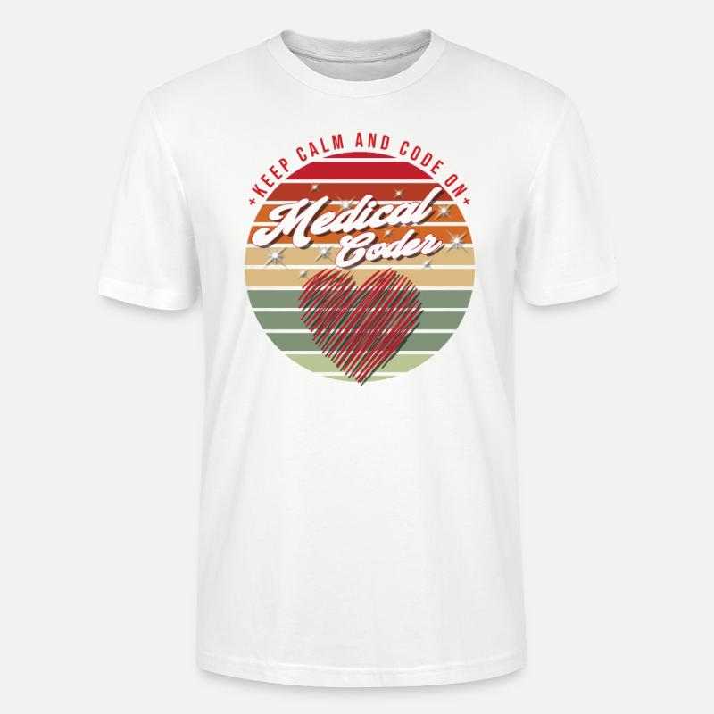Medical Assistant - Medical Coder - Stanley/Stella CRAFTER Unisex Organic T-Shirt - white