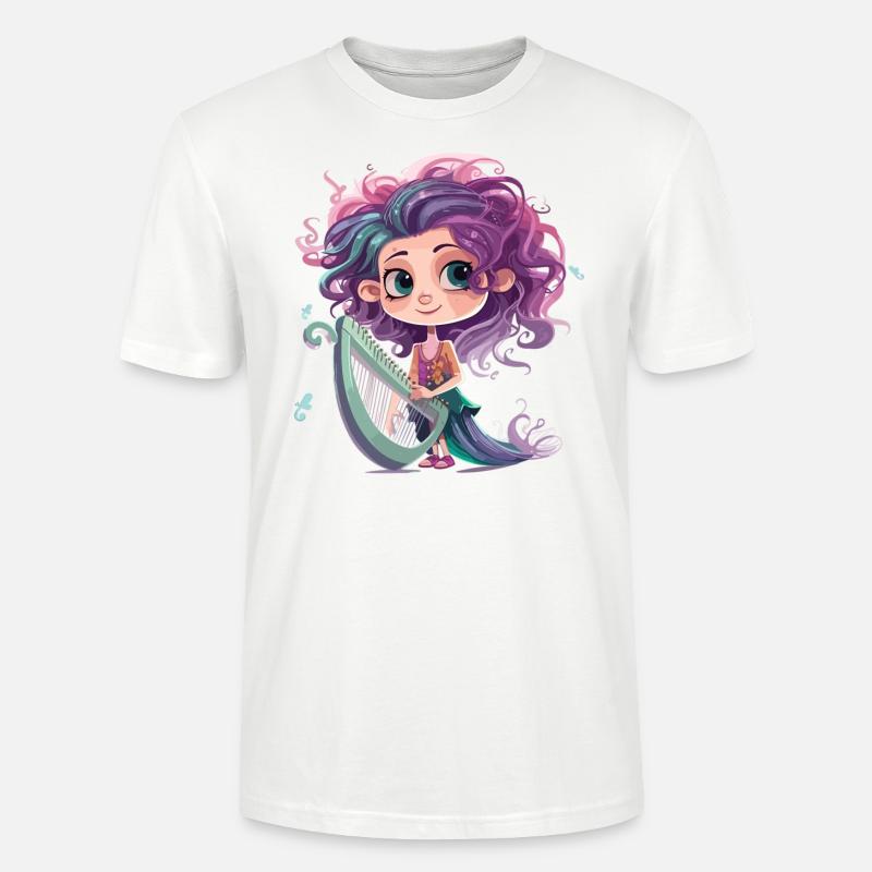 Harfen Fee - Stanley/Stella Unisex Bio-T-Shirt CRAFTER - Weiß