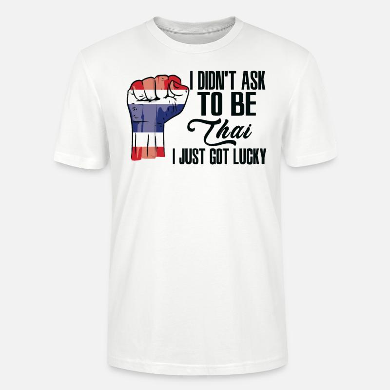 Fierté thaïlandaise Drapeau thaïlandais - T-shirt bio CRAFTER Stanley Stella Unisexe - blanc