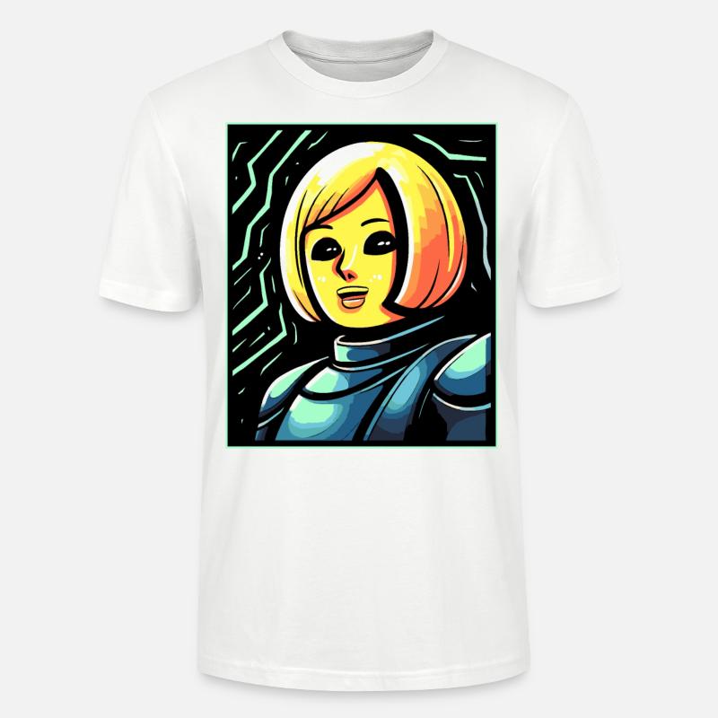 Marionnette de Jeanne d’Arc - T-shirt bio CRAFTER Stanley Stella Unisexe - blanc