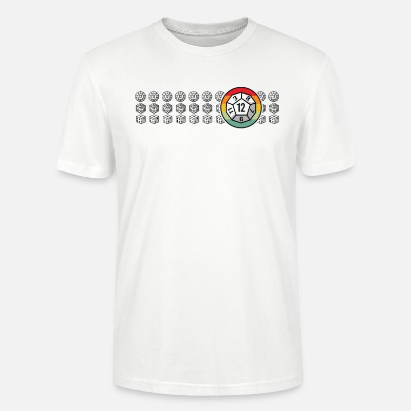 RPG Cube Rollenspiel Side Quest - Stanley/Stella Unisex Bio-T-Shirt CRAFTER - Weiß