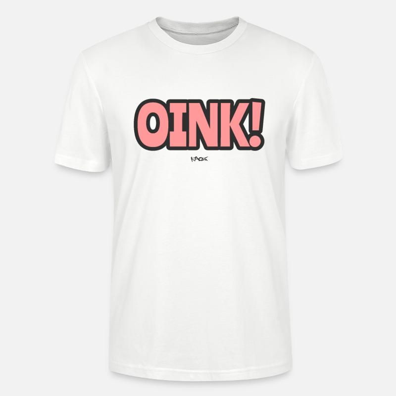 Grogner comme un cochon - T-shirt bio CRAFTER Stanley Stella Unisexe - blanc