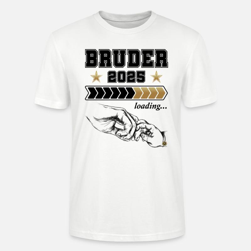 Bruder 2025 Loading - Stanley/Stella Unisex Bio-T-Shirt CRAFTER - Weiß