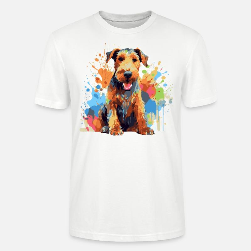 Drahthaar Foxterrier - Stanley/Stella Unisex Bio-T-Shirt CRAFTER - Weiß