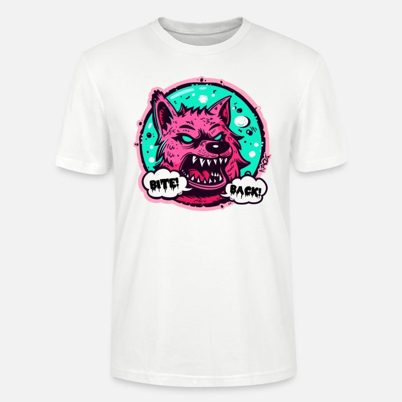 Werewolf Wolf: Bite back! - Stanley/Stella CRAFTER Unisex Organic T-Shirt - white