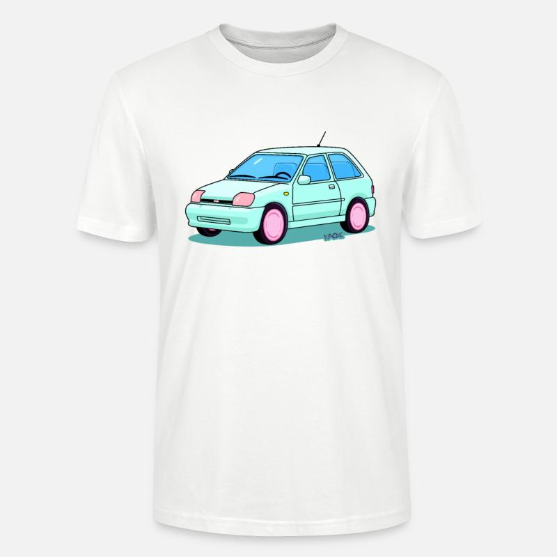 Mode automobile mignonne et ascétique - T-shirt bio CRAFTER Stanley Stella Unisexe - blanc