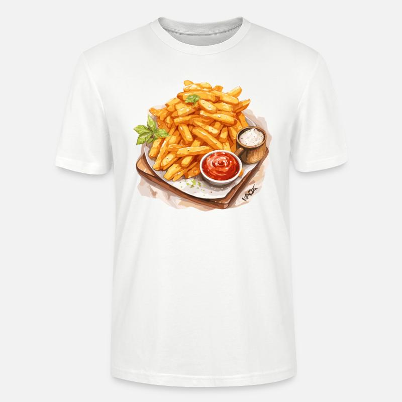 Leckere Pommes - Stanley/Stella Unisex Bio-T-Shirt CRAFTER - Weiß