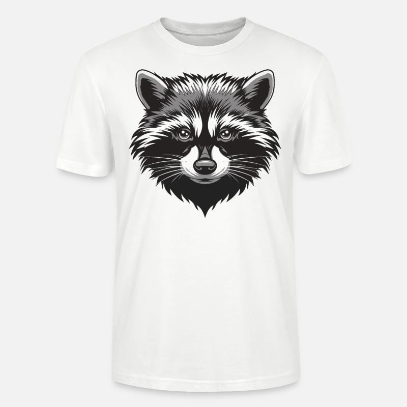 Waschbär - Stanley/Stella Unisex Bio-T-Shirt CRAFTER - Weiß