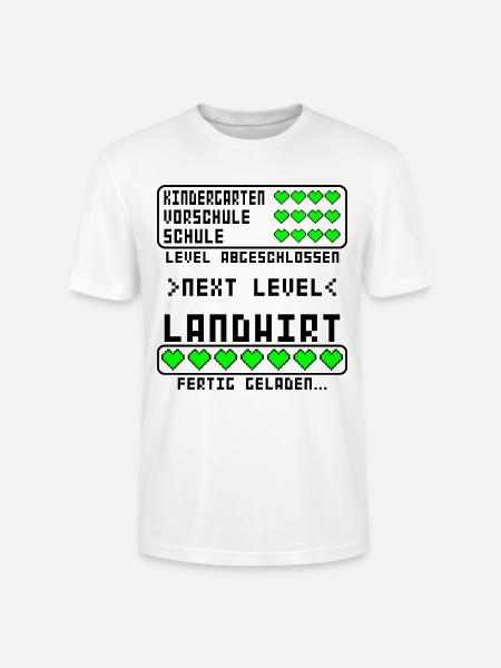 Landwirt Prüfung Ausbildung bestanden - Stanley/Stella Unisex Bio-T-Shirt CRAFTER - Weiß