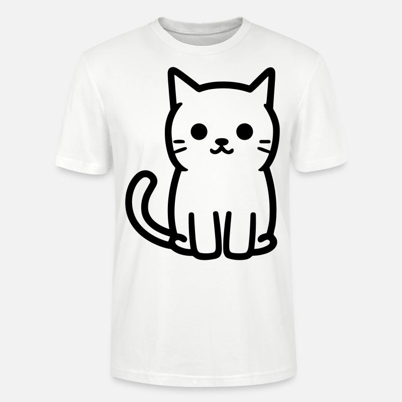 Katze - Stanley/Stella Unisex Bio-T-Shirt CRAFTER - Weiß