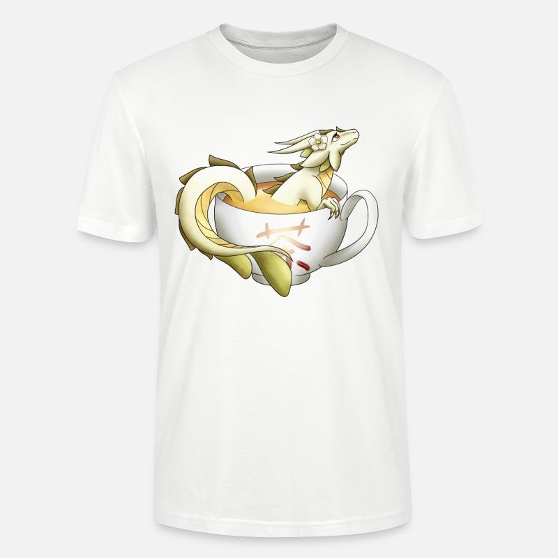 Weißer Tee Drache - Stanley/Stella Unisex Bio-T-Shirt CRAFTER - Weiß