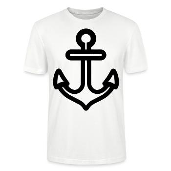 Anker - Stanley/Stella Unisex Bio-T-Shirt CRAFTER - Weiß - Vorne - Alina (178cm) & Michal (187cm)