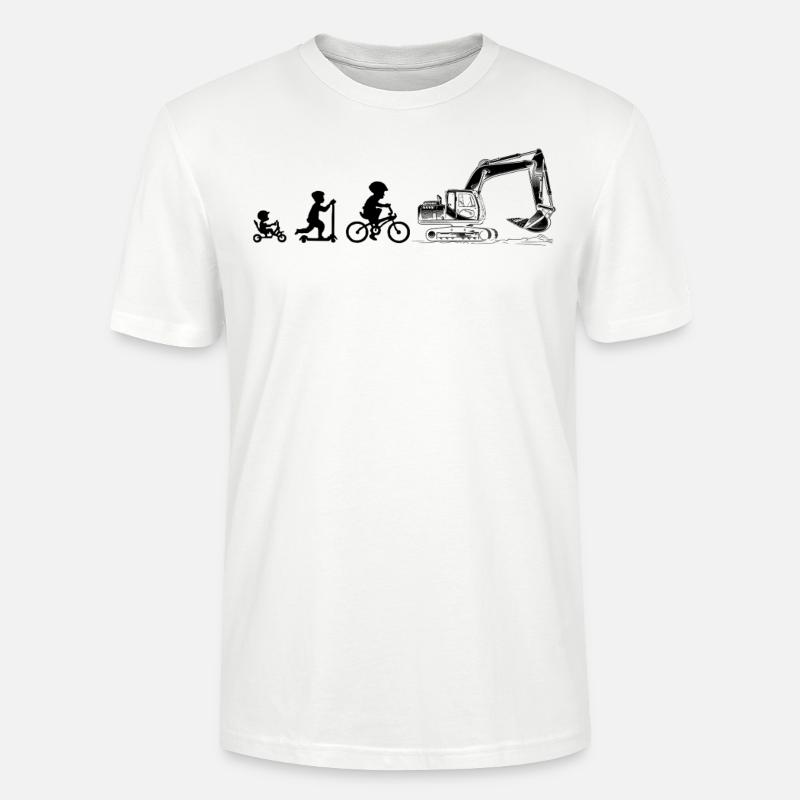Evolution Amateurs de pelles - T-shirt bio CRAFTER Stanley Stella Unisexe - blanc