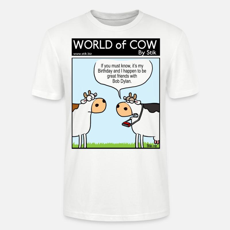 L'ami de Bob Dylan - T-shirt bio CRAFTER Stanley Stella Unisexe - blanc