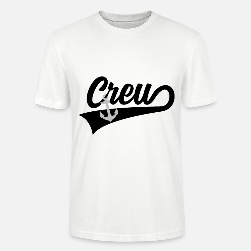ÉQUIPAGE DE L’ÉQUIPAGE BATEAU - T-shirt bio CRAFTER Stanley Stella Unisexe - blanc