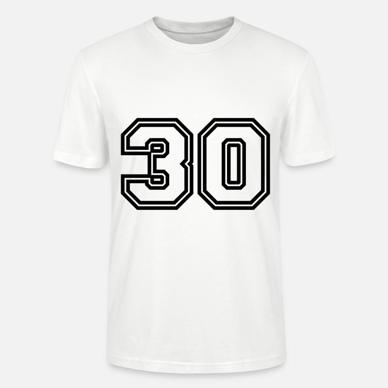 Symbole de 30 chiffres - T-shirt bio CRAFTER Stanley Stella Unisexe - blanc
