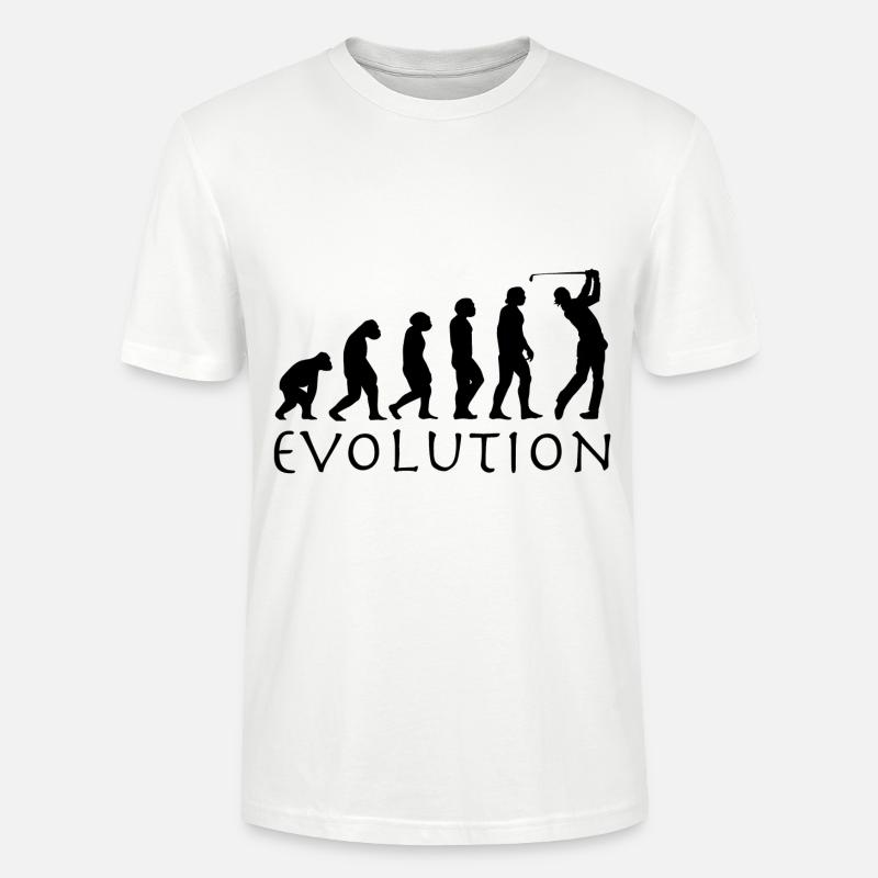 Golf evolution - Stanley/Stella CRAFTER Unisex Organic T-Shirt - white