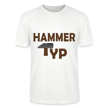 HAMMER TYP - Stanley/Stella Unisex Bio-T-Shirt CRAFTER - Weiß - Vorne - Alina (178cm) & Michal (187cm)