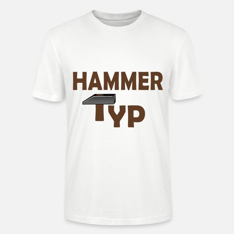 HAMMER TYP - Stanley/Stella Unisex Bio-T-Shirt CRAFTER - Weiß