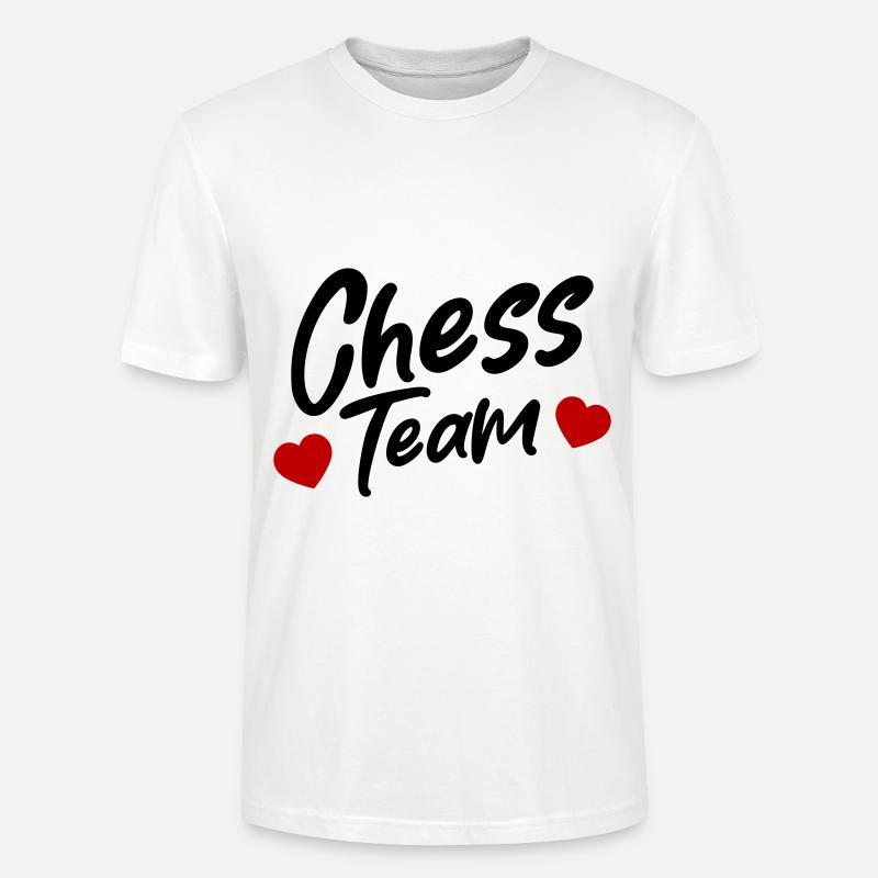 Chess Team - Stanley/Stella CRAFTER Unisex Organic T-Shirt - white