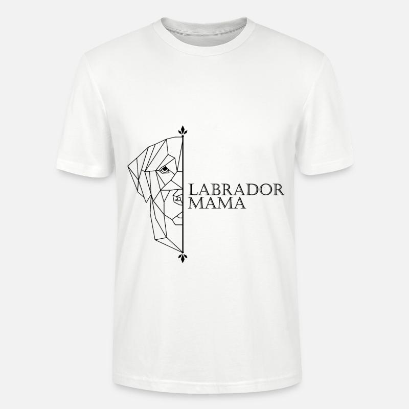 Labrador Mama Polygon - Stanley/Stella Unisex Bio-T-Shirt CRAFTER - Weiß