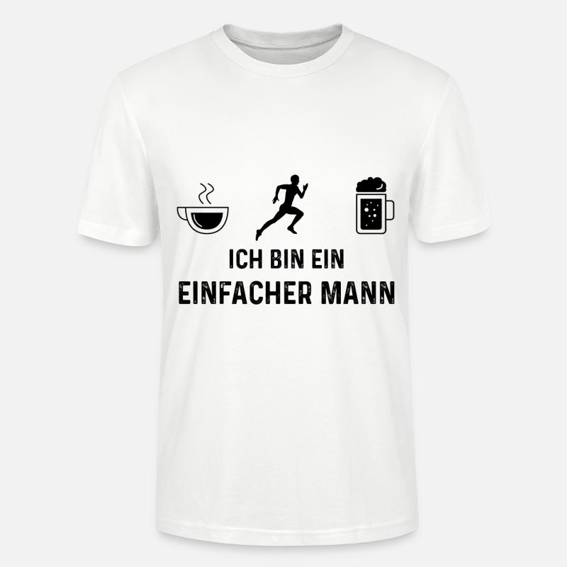 Ich bin ein Einfacher Mann - - Stanley/Stella Unisex Bio-T-Shirt CRAFTER - Weiß