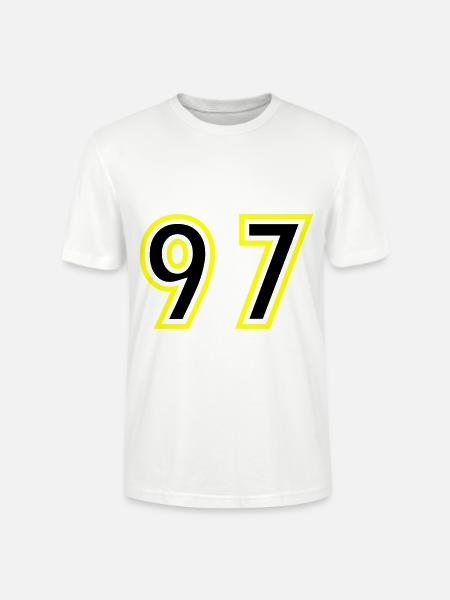 97 Number College - Stanley/Stella CRAFTER Unisex Organic T-Shirt - white