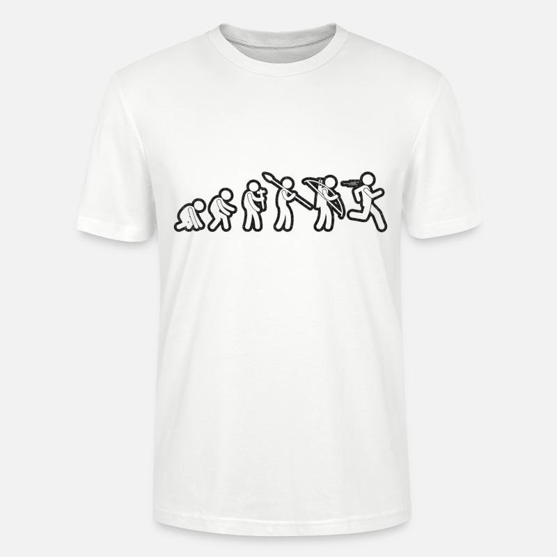 Evolution Run Grunge Blanc - T-shirt bio CRAFTER Stanley Stella Unisexe - blanc
