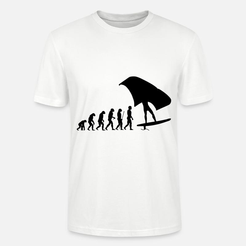 Wingfoil Evolution Wingsurfer - Stanley/Stella Unisex Bio-T-Shirt CRAFTER - Weiß