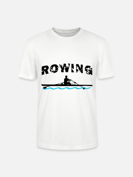 Rowing, Rowing boat, Rower - Stanley/Stella CRAFTER Unisex Organic T-Shirt - white