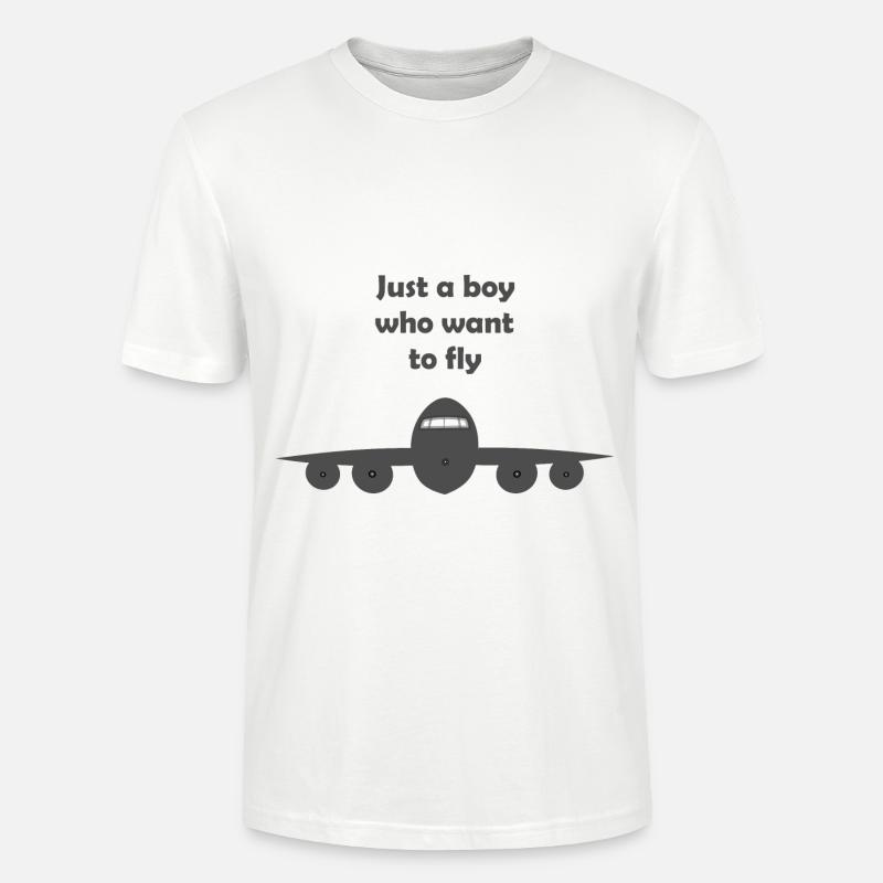 Der Pilot - Stanley/Stella Unisex Bio-T-Shirt CRAFTER - Weiß
