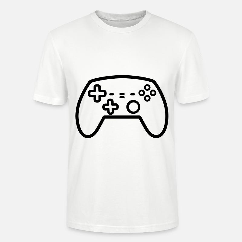 Videospiel-Controller - Stanley/Stella Unisex Bio-T-Shirt CRAFTER - Weiß